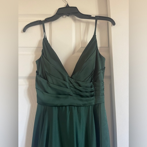 Strappy Back Satin Ballgown - Picture 8 of 15